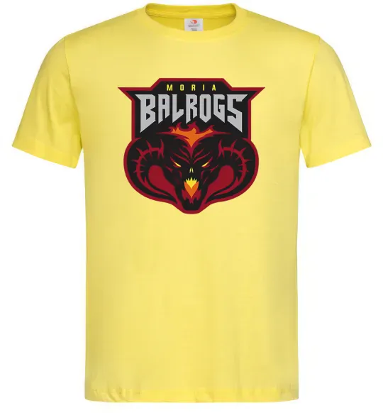 Чоловіча футболка Moria Balrogs Лимонний фото