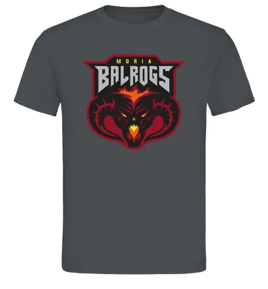 Чоловіча футболка Moria Balrogs Графіт фото