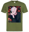 Чоловіча футболка Anime boy Оливковий Чоловіча футболка Anime boy Оливковий фото