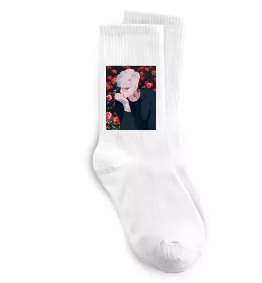 Носки Anime boy Белый фото