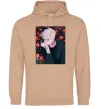 Женская толстовка (худи) Anime boy Песочный Женская толстовка (худи) Anime boy Песочный фото