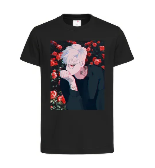 Детская футболка Anime boy Черный фото