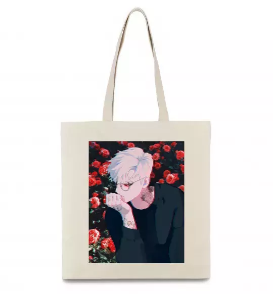 Еко-сумка Anime boy Бежевий фото