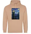 Женская толстовка (худи) Око Саурона Песочный фото