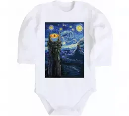 Дитячий бодік Око Саурона Білий фото