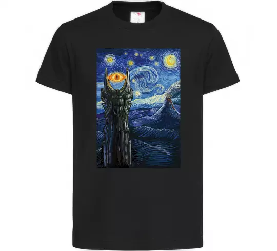 Дитяча футболка Око Саурона Чорний фото