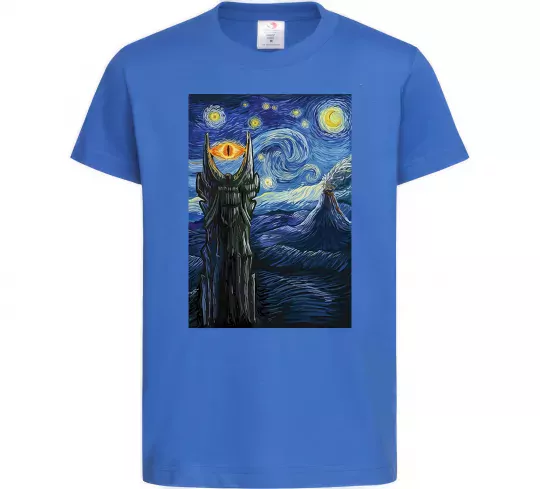 Дитяча футболка Око Саурона Яскраво-синій фото