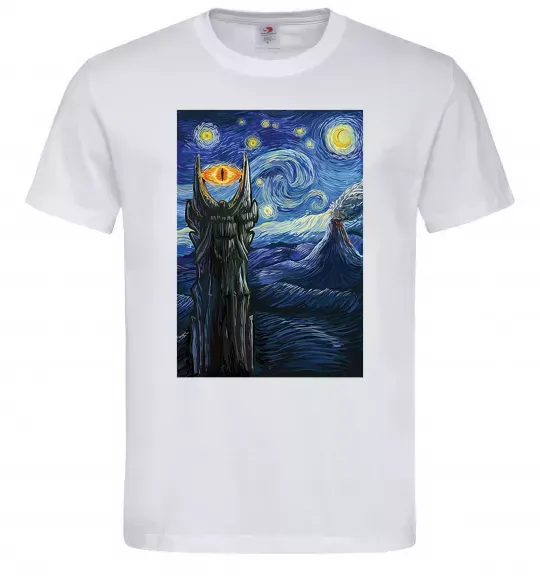 Чоловіча футболка Око Саурона Білий фото