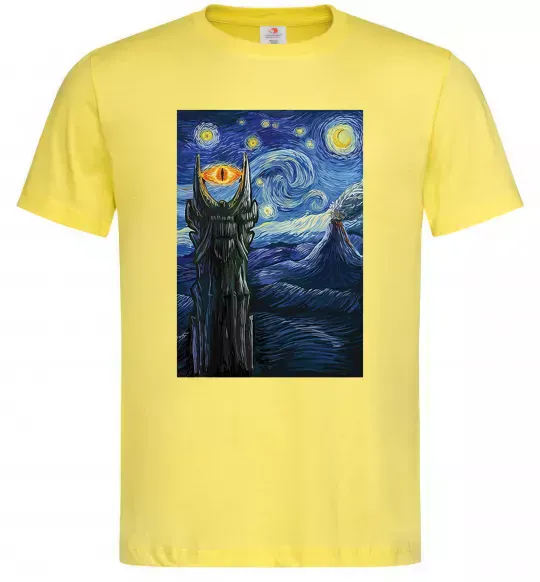 Чоловіча футболка Око Саурона Лимонний фото