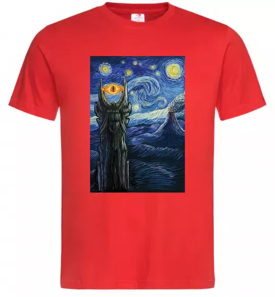 Чоловіча футболка Око Саурона Червоний фото