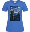 Женская футболка Око Саурона Ярко-синий Женская футболка Око Саурона Ярко-синий фото