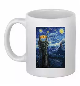 Чашка керамическая Володар перстнів арт Белый фото