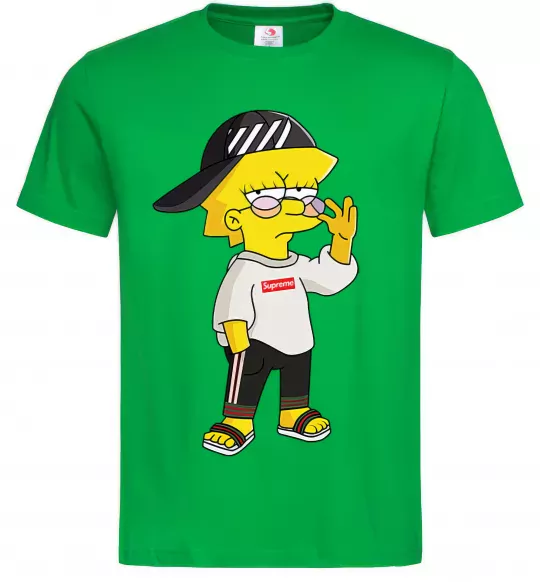 Мужская футболка Supreme Lisa Зеленый фото
