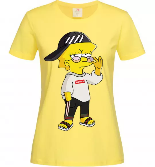 Женская футболка Supreme Lisa Лимонный фото