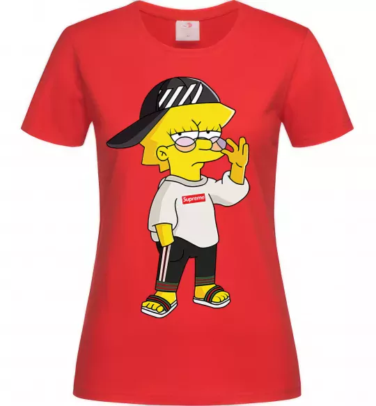 Женская футболка Supreme Lisa Красный фото