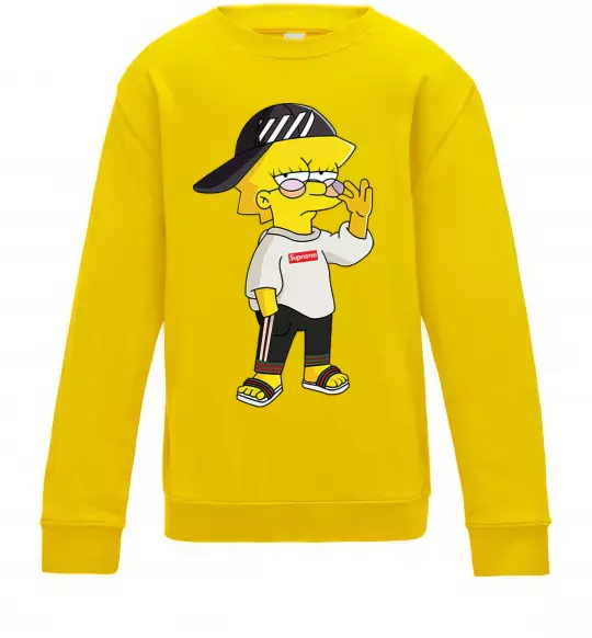 Детский Свитшот Supreme Lisa Солнечно желтый фото