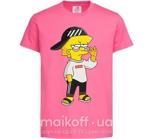 Детская футболка Supreme Lisa Ярко-розовый фото