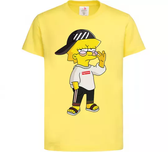 Детская футболка Supreme Lisa Лимонный фото