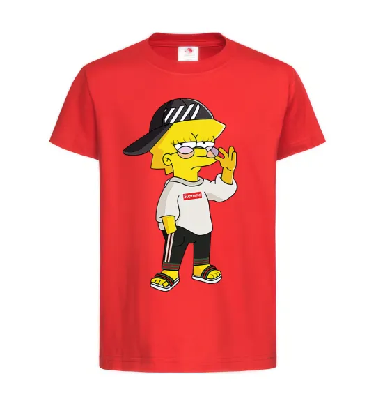 Детская футболка Supreme Lisa Красный фото