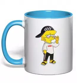 Чашка с цветной ручкой Чашка с цветной ручкой