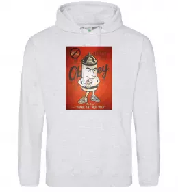 Женская толстовка (худи) OBEY art Серый меланж фото