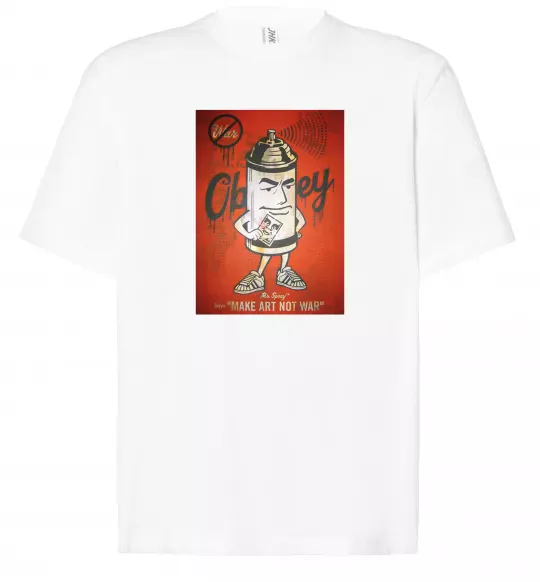 Футболка Оверсайз OBEY art Белый фото