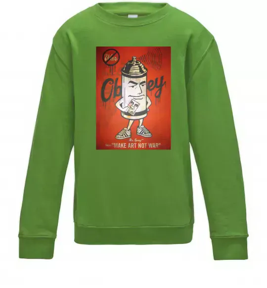 Дитячий світшот OBEY art Лаймовий фото