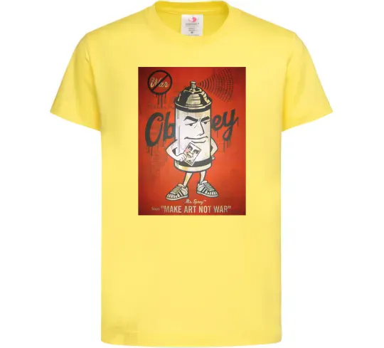 Детская футболка OBEY art Лимонный фото