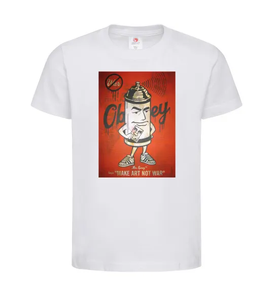 Детская футболка OBEY art Белый фото