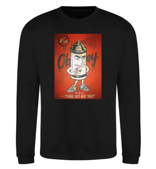 Свитшот OBEY art Черный фото