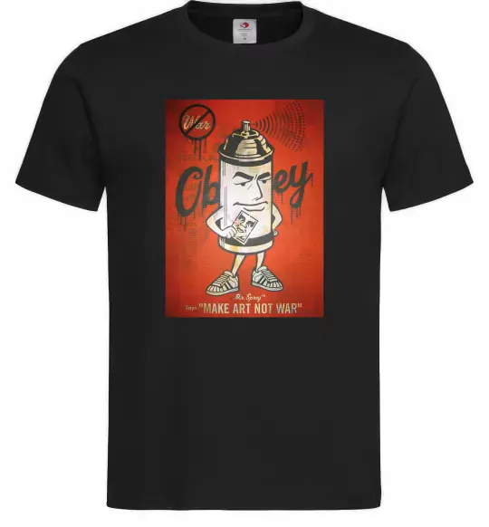 Мужская футболка OBEY art Черный фото
