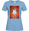 Жіноча футболка OBEY art Блакитний фото