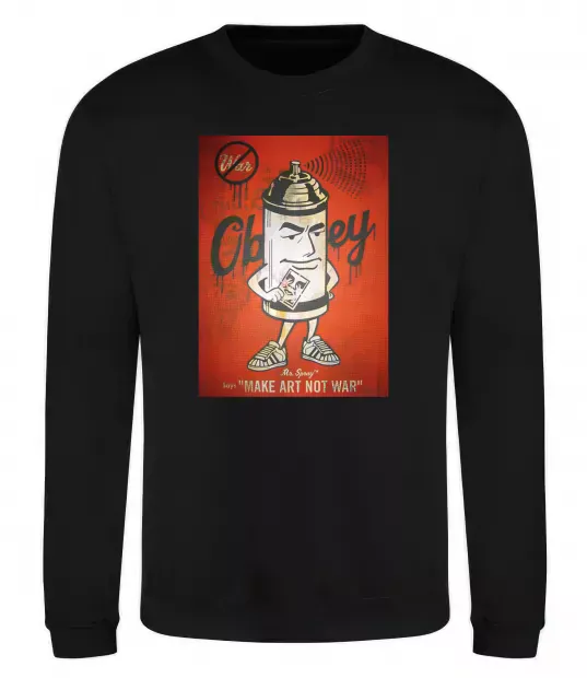 Світшот OBEY art Чорний фото