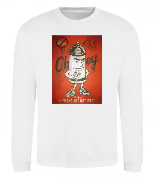 Світшот OBEY art Білий фото