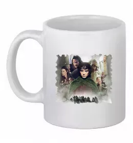 Чашка керамическая Володар перстнів арт Белый фото