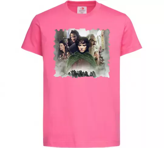 Детская футболка Володар перстнів персонажі Ярко-розовый фото