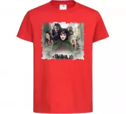 Детская футболка Володар перстнів персонажі Красный фото