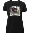 Жіноча преміум футболка Володар перстнів персонажі Чорний фото