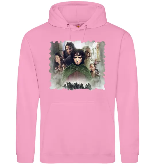 Мужская толстовка (худи) Володар перстнів персонажі Розовый фото