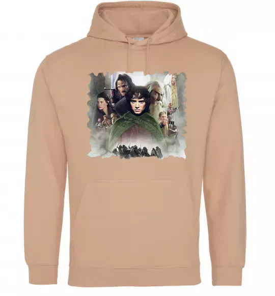 Мужская толстовка (худи) Володар перстнів персонажі Песочный фото