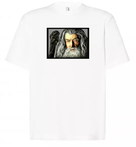 Футболка Оверсайз Гендальф Білий фото