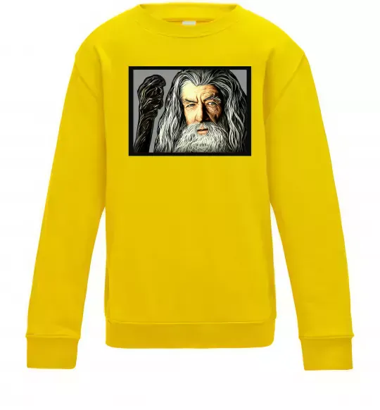Детский Свитшот Гендальф Солнечно желтый фото