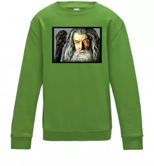 Детский Свитшот Гендальф Лаймовый фото