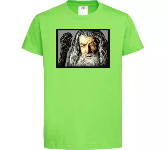 Детская футболка Гендальф Лаймовый фото