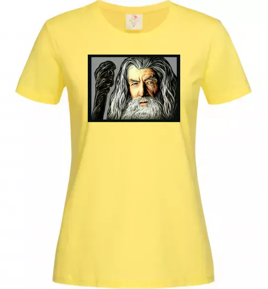 Жіноча футболка Гендальф Лимонний фото