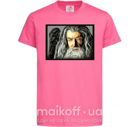 Дитяча футболка Гендальф Яскраво-рожевий фото
