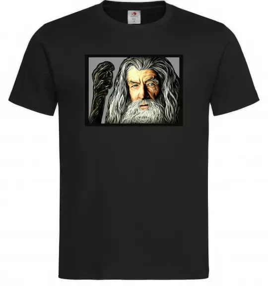 Мужская футболка Гендальф Черный фото