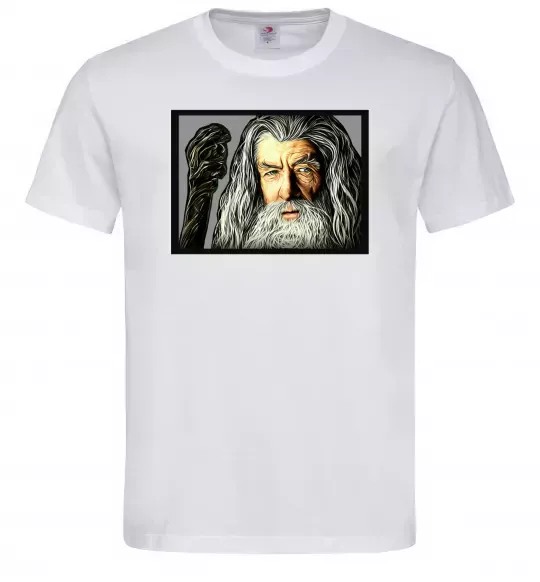 Мужская футболка Гендальф Белый фото