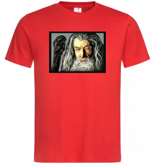 Мужская футболка Гендальф Красный фото