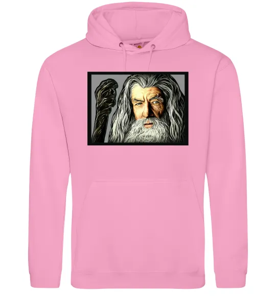 Мужская толстовка (худи) Гендальф Розовый фото